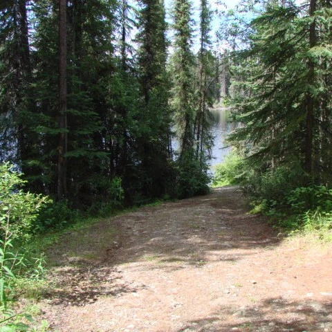 Photo: Recreation Sites and Trails BC. © Province of British Columbia, licensed under the Open Government Licence – British Columbia. Wolverine Lake