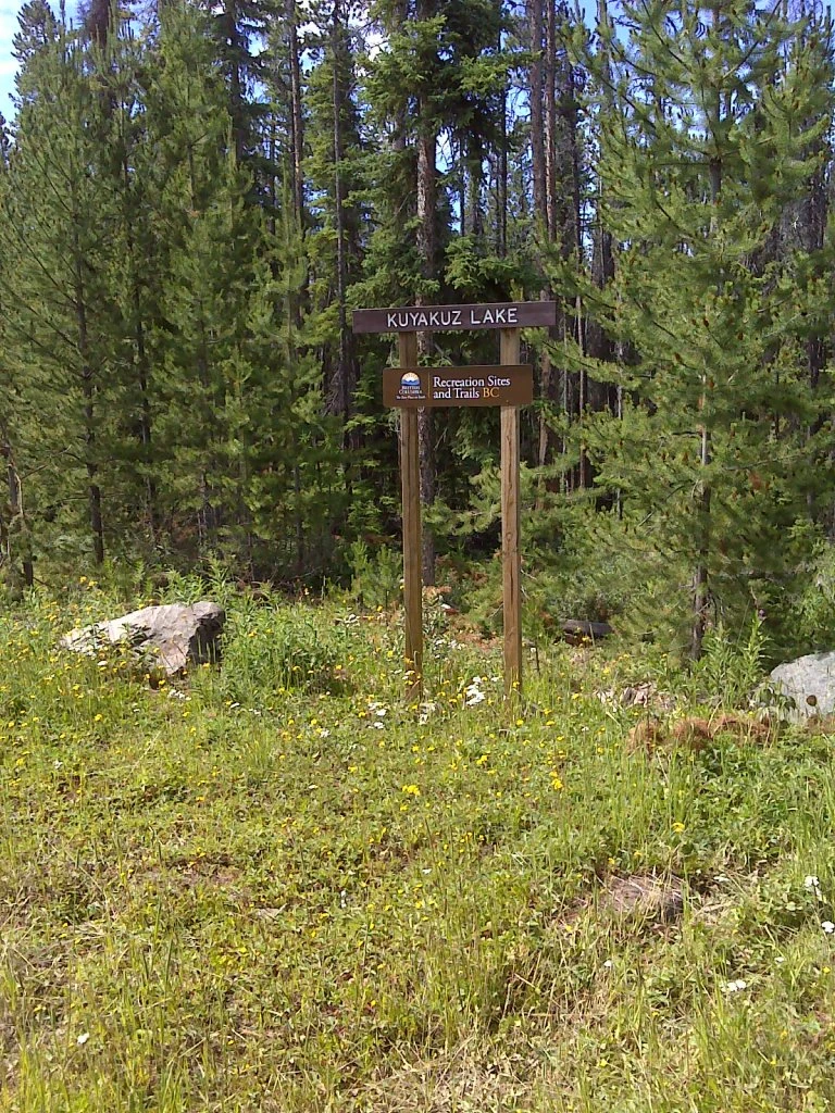 Photo: Recreation Sites and Trails BC. © Province of British Columbia, licensed under the Open Government Licence – British Columbia. Kuyakuz Lake