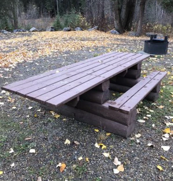 Photo: Recreation Sites and Trails BC. © Province of British Columbia, licensed under the Open Government Licence – British Columbia. Tabor Mtn. Staging Area 10 (Dougherty Creek)