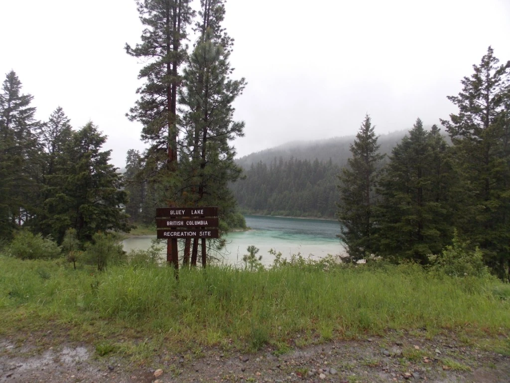Photo: Recreation Sites and Trails BC. © Province of British Columbia, licensed under the Open Government Licence – British Columbia. Bluey Lake, photo 1
