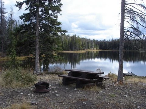 Photo: Recreation Sites and Trails BC. © Province of British Columbia, licensed under the Open Government Licence – British Columbia. Antler Lake, photo 3