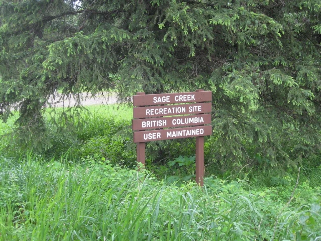 Photo: Recreation Sites and Trails BC. © Province of British Columbia, licensed under the Open Government Licence – British Columbia. Sage Creek, photo 2