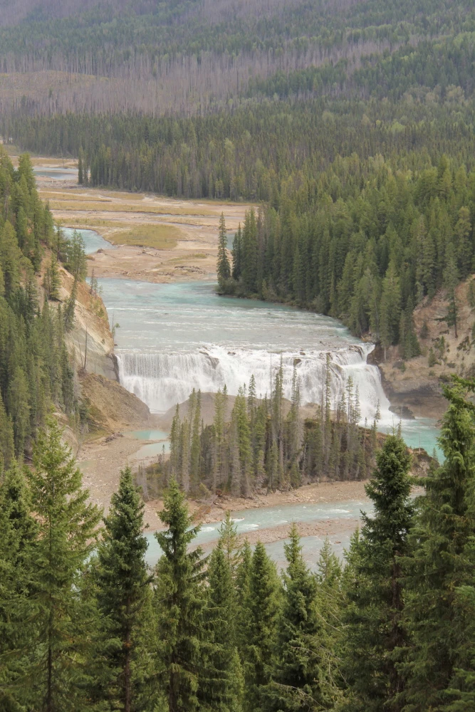 Photo: Recreation Sites and Trails BC. © Province of British Columbia, licensed under the Open Government Licence – British Columbia. Wapta Falls, photo 5