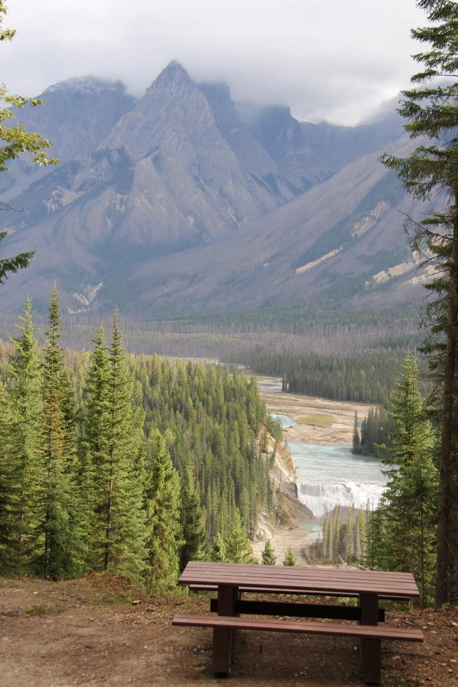 Photo: Recreation Sites and Trails BC. © Province of British Columbia, licensed under the Open Government Licence – British Columbia. Wapta Falls, photo 6