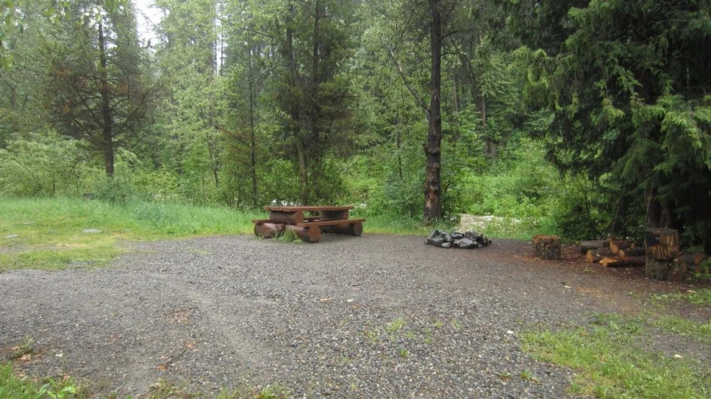 Photo: Recreation Sites and Trails BC. © Province of British Columbia, licensed under the Open Government Licence – British Columbia. Canuck Creek Site, photo 5