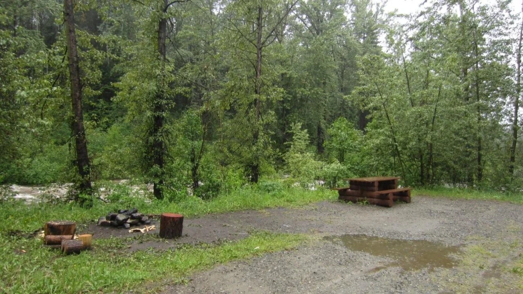 Photo: Recreation Sites and Trails BC. © Province of British Columbia, licensed under the Open Government Licence – British Columbia. Canuck Creek Site, photo 6