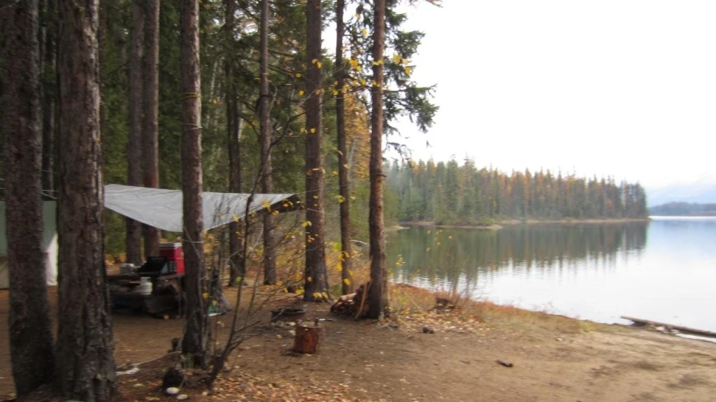 Photo: Recreation Sites and Trails BC. © Province of British Columbia, licensed under the Open Government Licence – British Columbia. Mosquito Lake