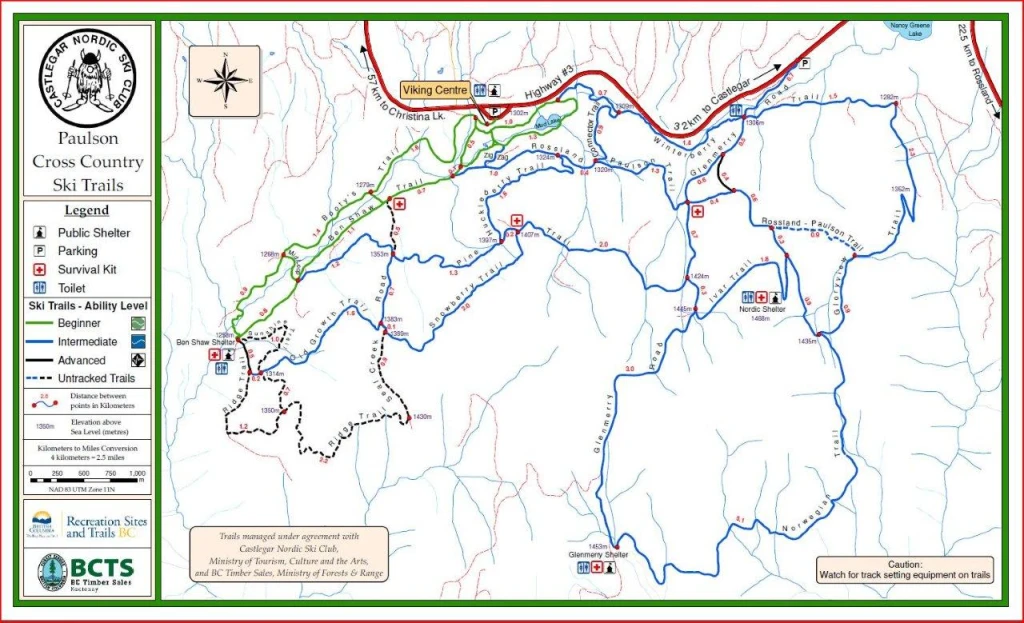 Photo: Recreation Sites and Trails BC. © Province of British Columbia, licensed under the Open Government Licence – British Columbia. Paulson Cross-Country, photo 7
