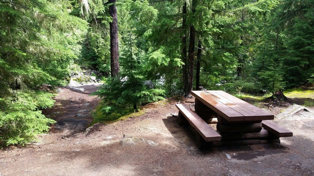Photo: Recreation Sites and Trails BC. © Province of British Columbia, licensed under the Open Government Licence – British Columbia. Grizzly Creek, photo 2