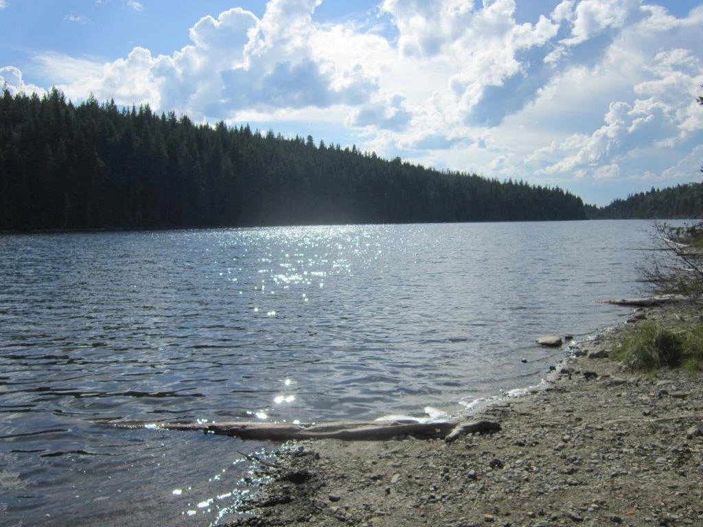 Photo: Recreation Sites and Trails BC. © Province of British Columbia, licensed under the Open Government Licence – British Columbia. Klinne Lake, photo 2