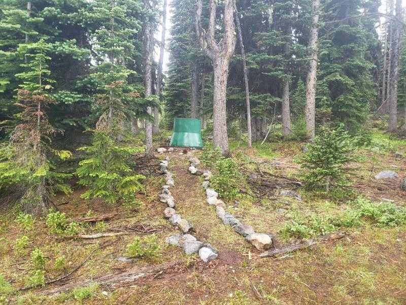 Photo: Recreation Sites and Trails BC. © Province of British Columbia, licensed under the Open Government Licence – British Columbia. Monica Meadows Site, photo 22