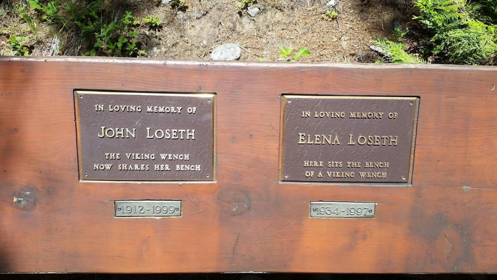 Photo: Recreation Sites and Trails BC. © Province of British Columbia, licensed under the Open Government Licence – British Columbia. Loseth Memorial, photo 4